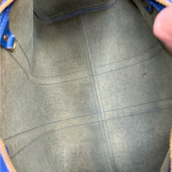 Authentic Louis Vuitton Keepall 45 blue Epi leather travel bag unisex - Picture 15 of 16